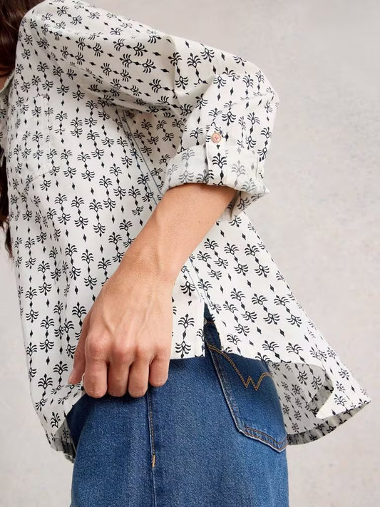 Sophie Organic Cotton Shirt | White