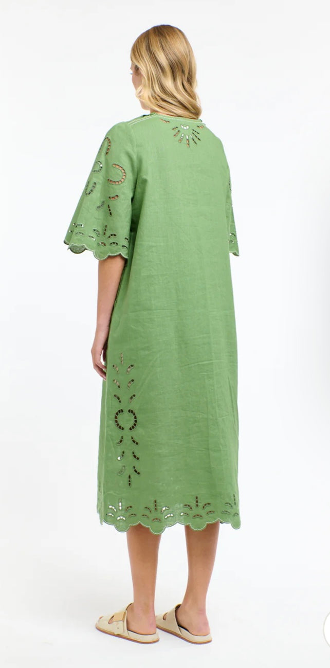 365 Days - Annie Embroidered Dress | Kelly Green