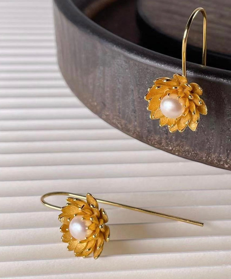 Jewellery - Lotus Hook Earrings