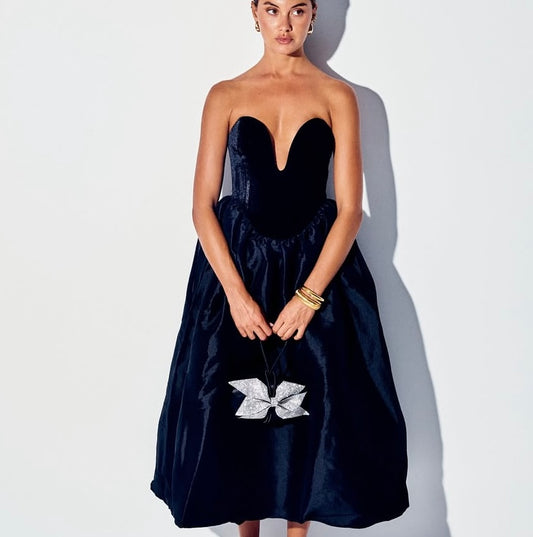 Olga Berg - Paisley Bow Trim Clutch