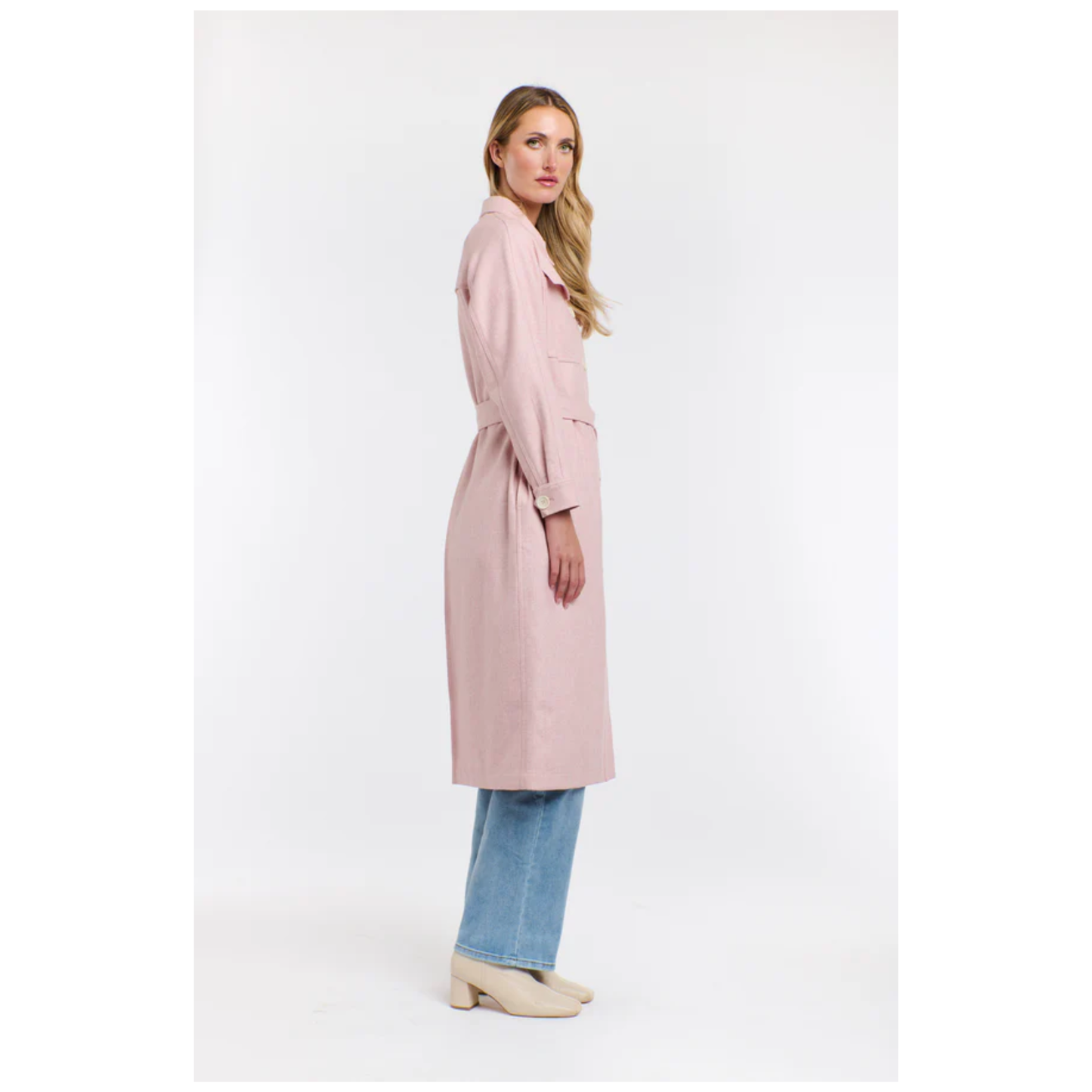 Erika Trench Coat | Cherry Blossom