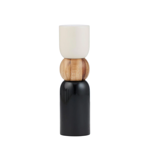 Giftware - Pisces Wood Salt & Pepper Grinder | Black | PICK-UP INSTORE ONLY