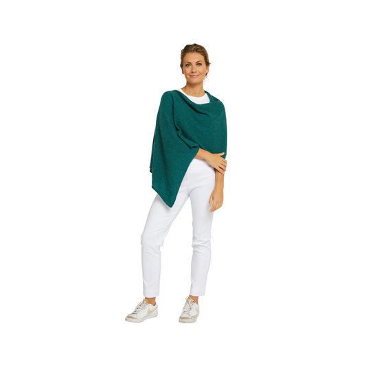 Classic Travel Poncho - Wildwood | 100% Cashmere