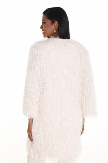 Frank Lyman - Eliza Long Jacket | Vanilla