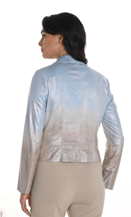 Frank Lyman | Bella Jacket | Blue/Bronze