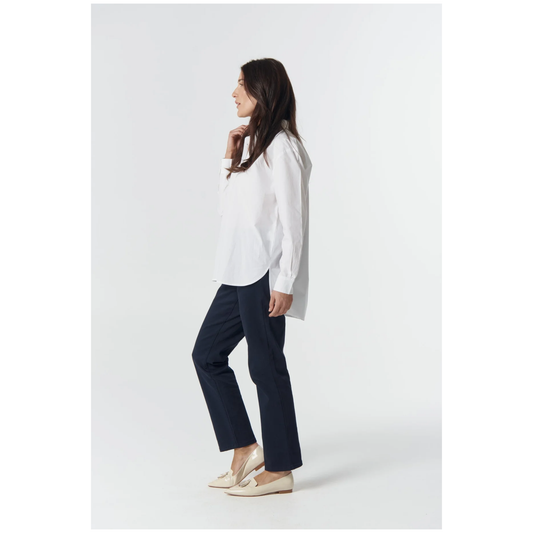 Goondiwindi Cotton - Barkly Oversized Basic Shirt | White Sale No Return