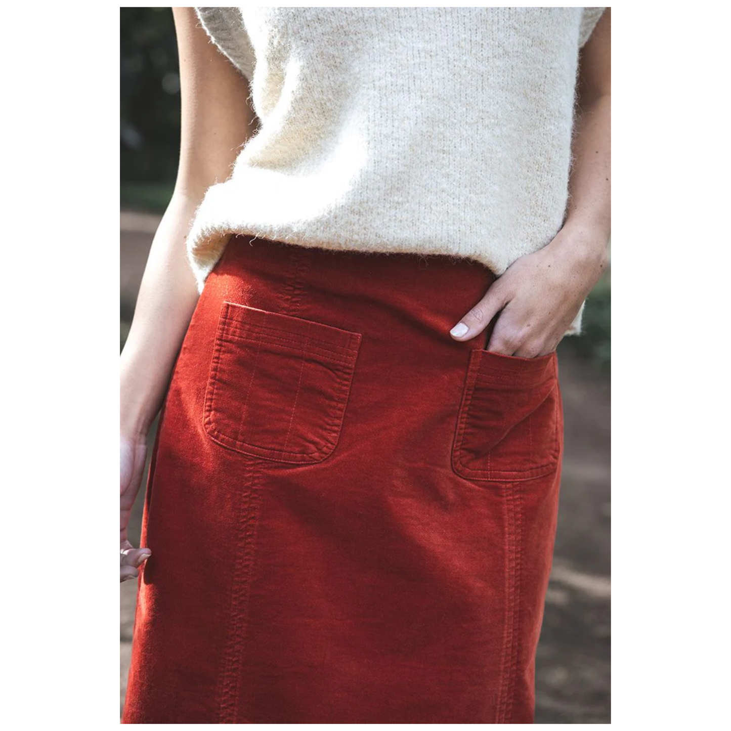 Va Va Velour Skirt | Rust