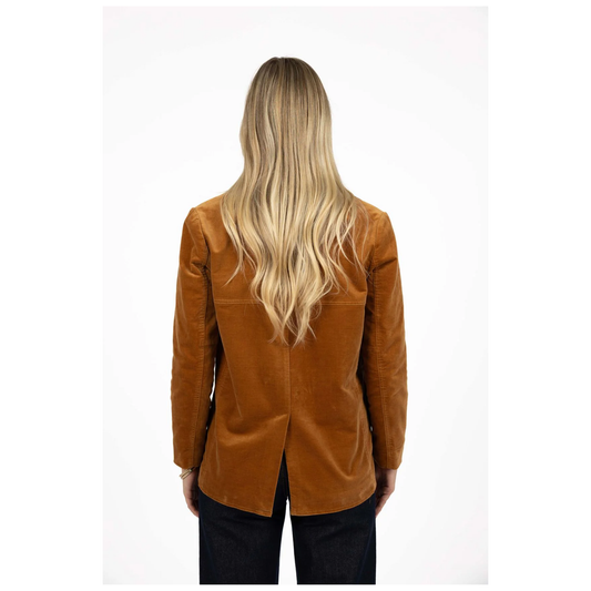 Va Va Velour Coat | Camel
