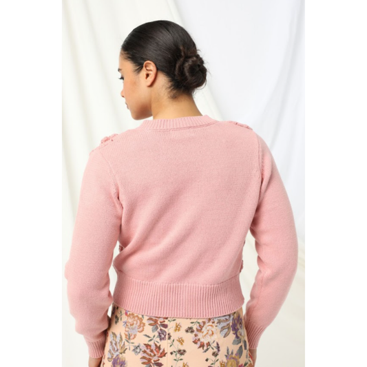 Kachel - Audrey Cardigan | Rose