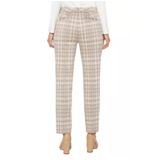 Liverpool - Kelsey High Rise Pants | Khaki/Cream Check