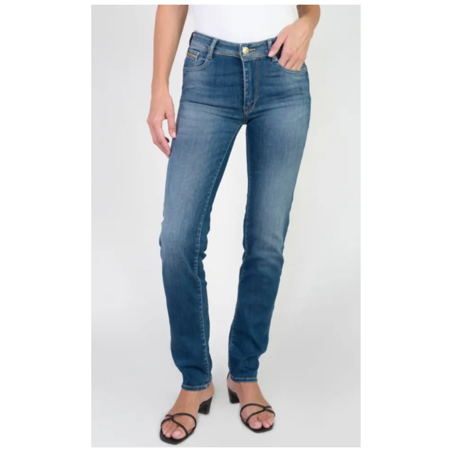 Le Temps Des Cerises - Joelle High Waisted Jeans | Blue Wash