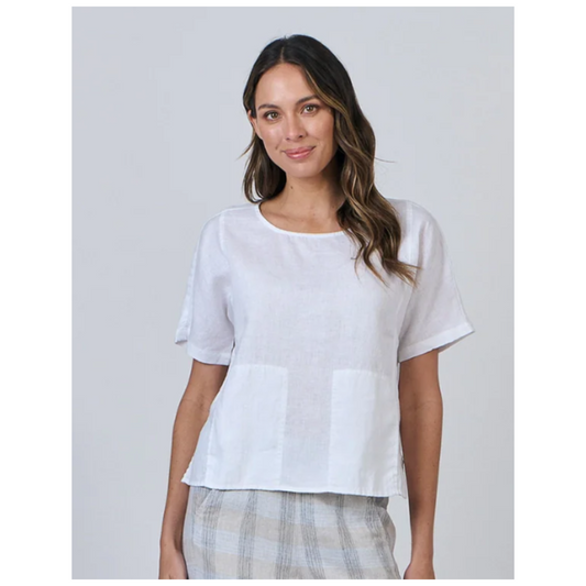 Naturals O&J - London Top | White | GA587