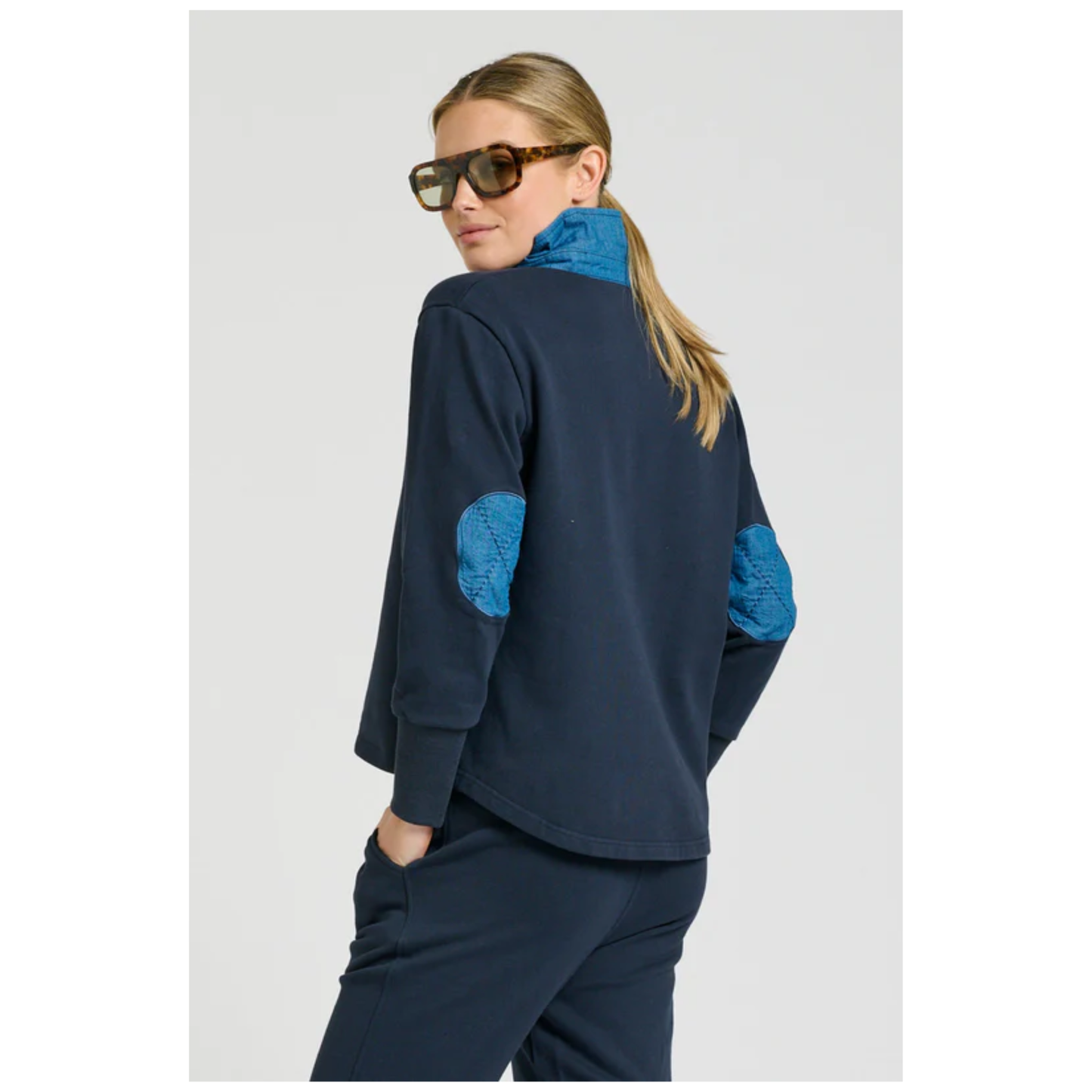 Shirty - Rugby Sweatshirt | French Navy/Vintage Denim