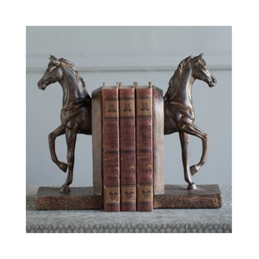 Giftware - Vintage Brown Horse Bookends | PICK-UP INSTORE ONLY