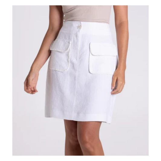 Two T's - Laura Linen Tweed Skirt