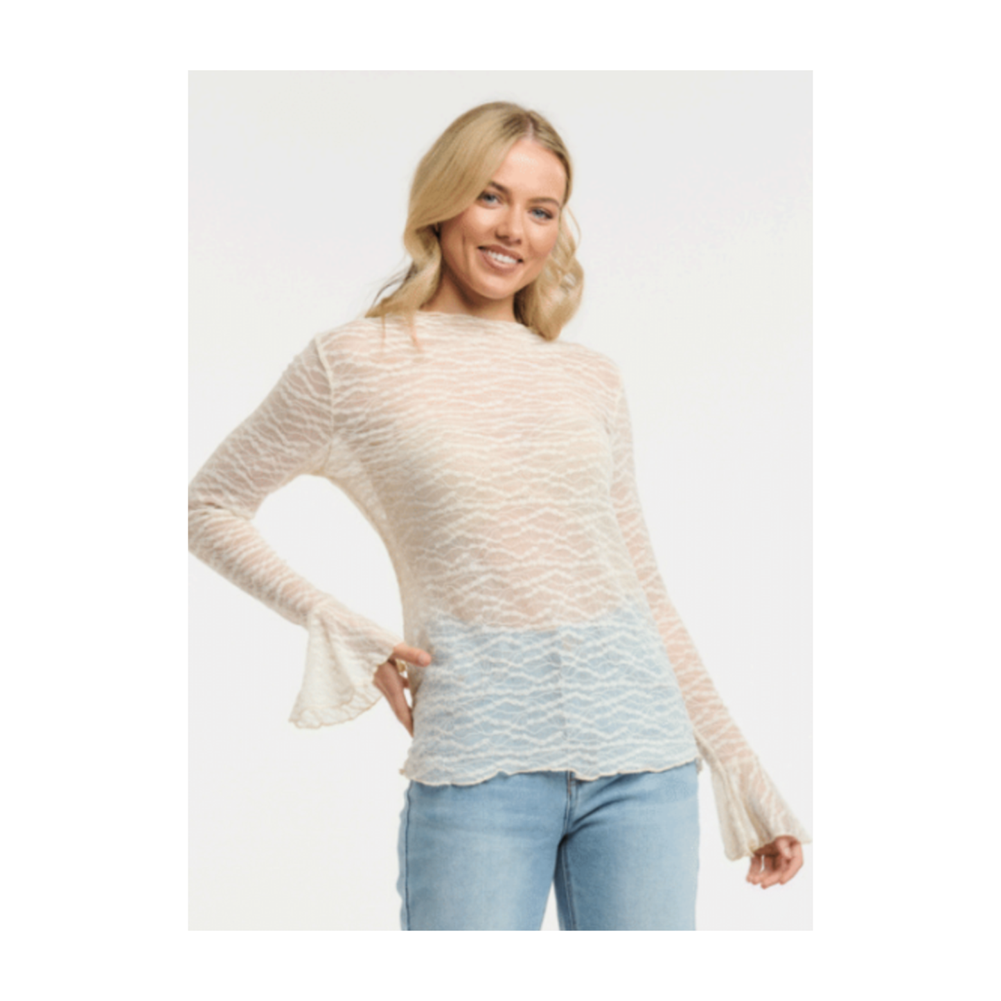 Urban Luxury - Natalie Lace Top | Cream