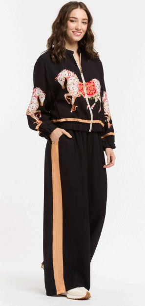 Urban Luxury - Giacco Bomber & Pant Set | Black