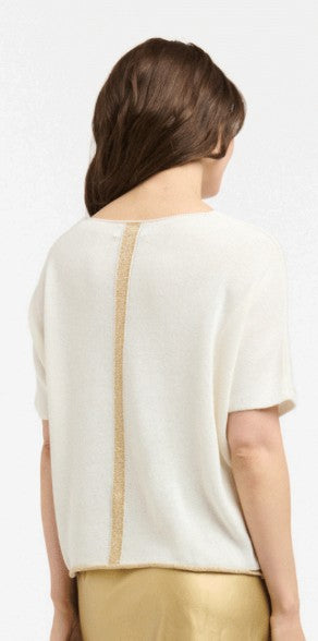 Urban Luxury - Banda Back Stripe Knit Top