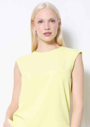 Up - Camalote Vegan Cap Sleeve Silk Top