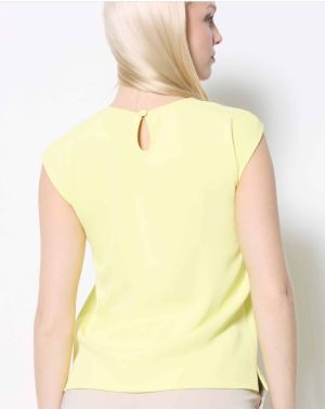 Up - Camalote Vegan Cap Sleeve Silk Top