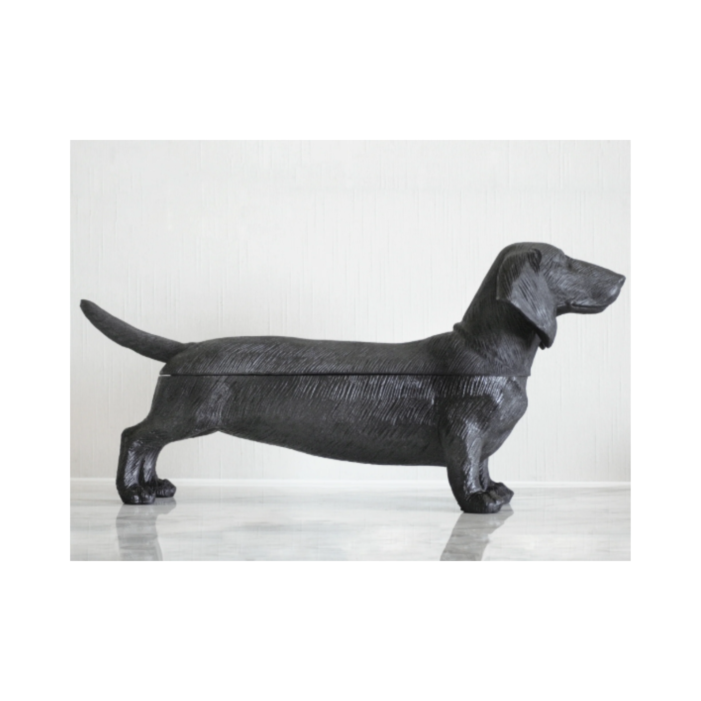 Giftware - Dachshund Secret Bowl | Black | PICK-UP INSTORE ONLY