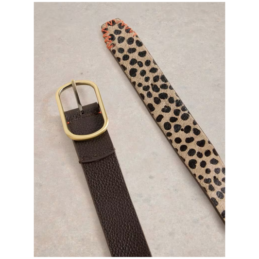 Outfit Maker Reversible Leather Belt | Natural Multi