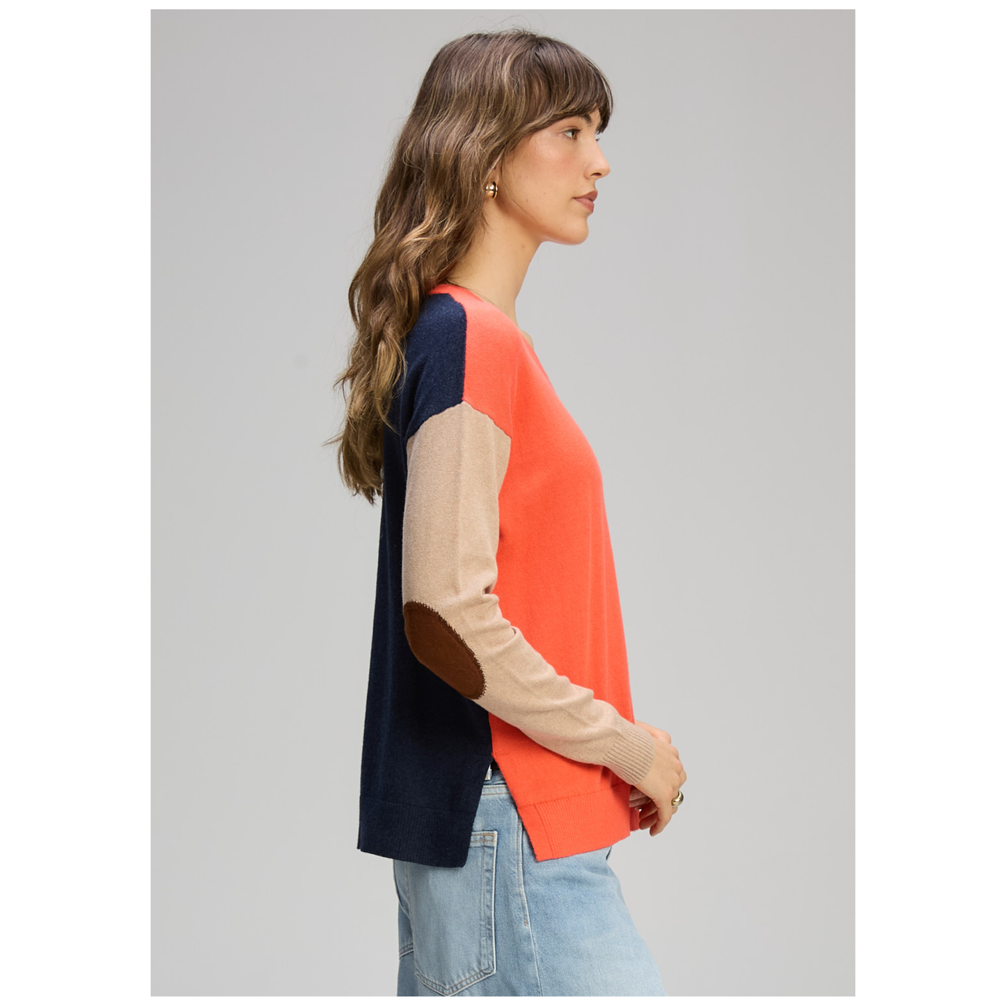 Zaket & Plover - Zippy Sweater | Melon | Cotton/Cashmere ZP8107