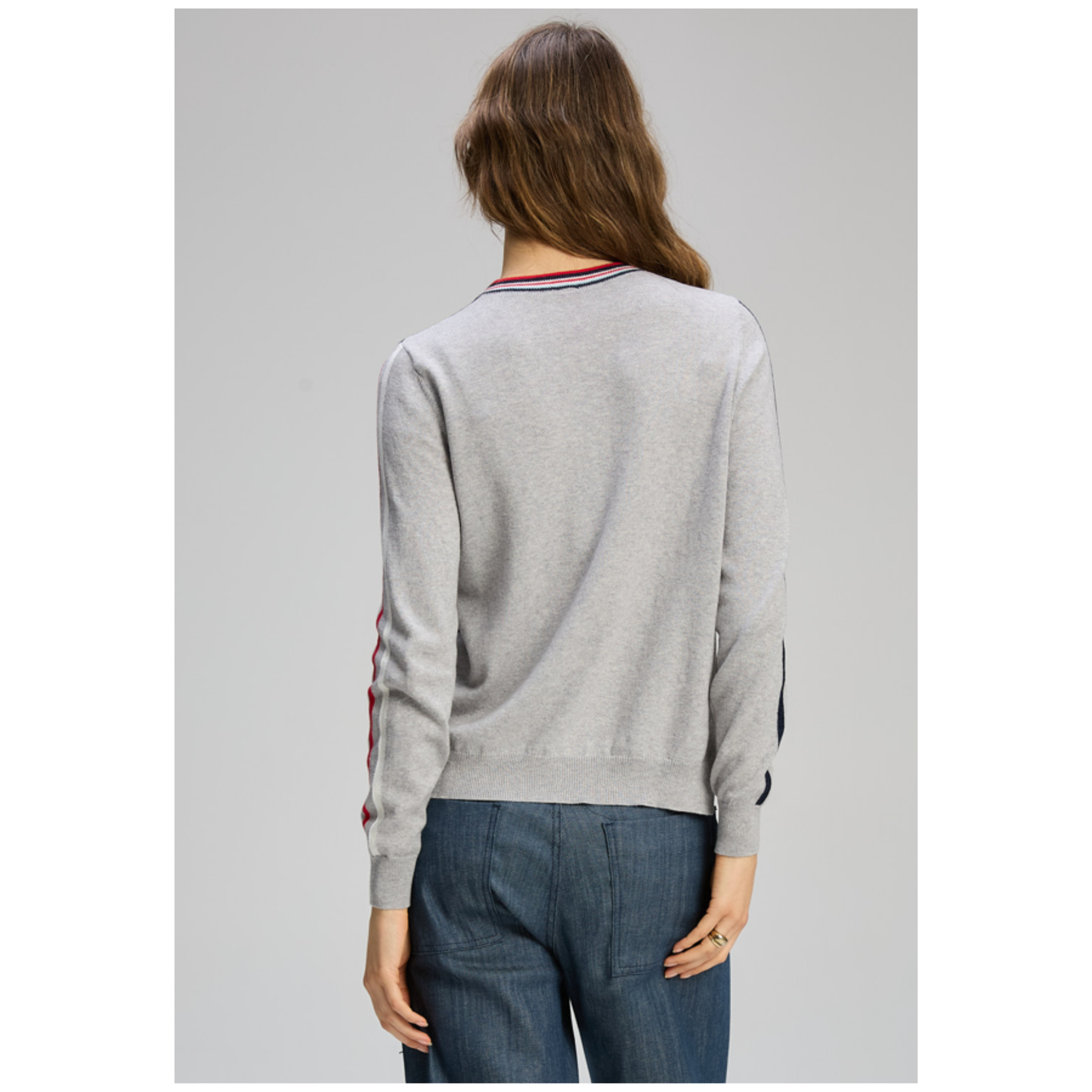 Zaket & Plover - Serenity Zip-Up Cardigan | Marl | Cotton/Cashmere ZP8135