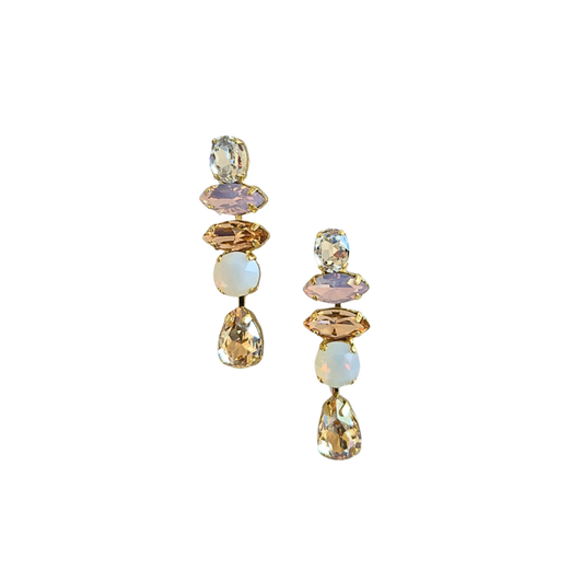 Jewellery - Statement Gem Drop Earring | 4004