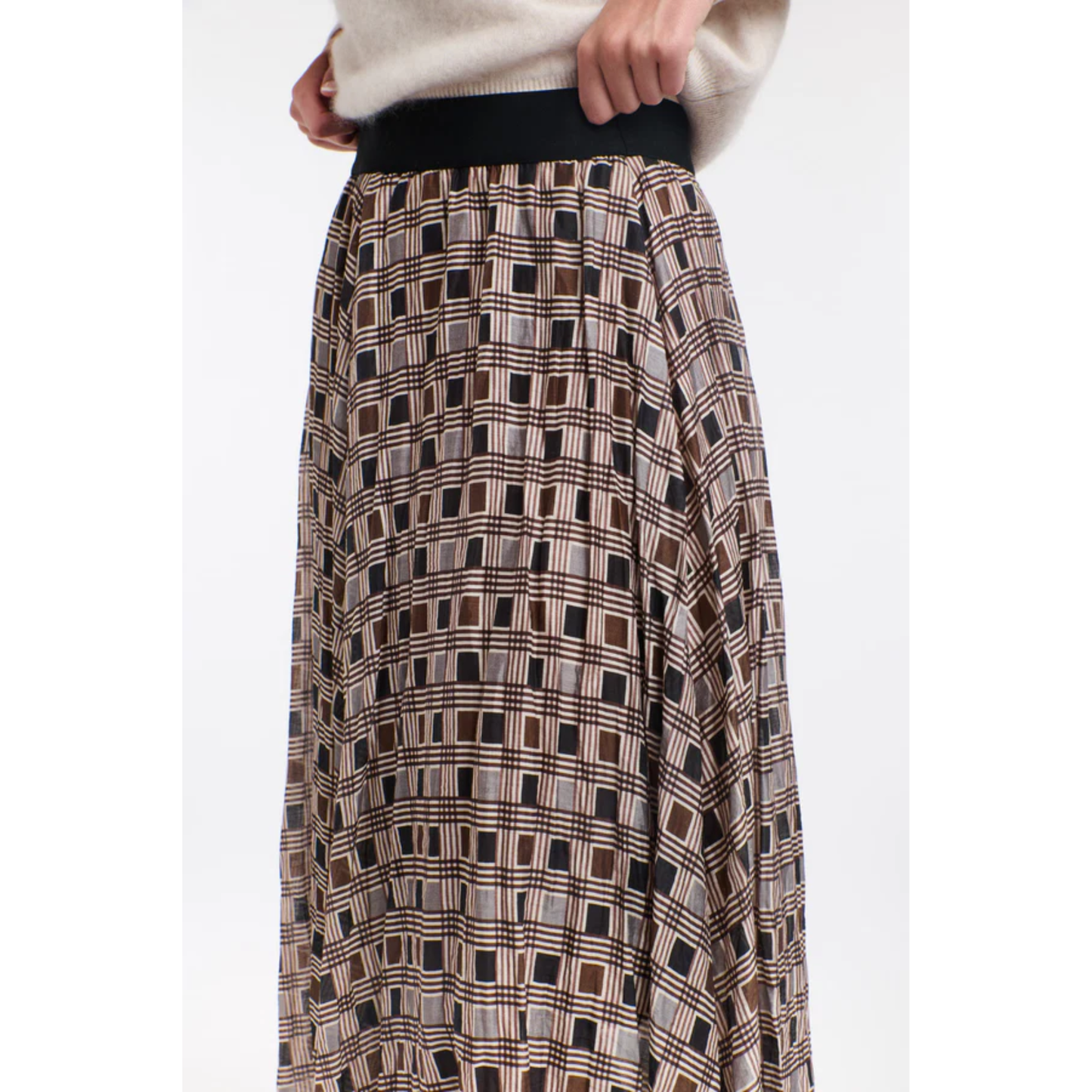 Westwood Check Skirt | Blue/Brown