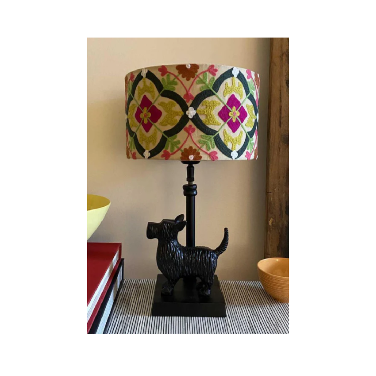 Schnauzer Table Lamp Base Only | Black | PICK-UP INSTORE ONLY