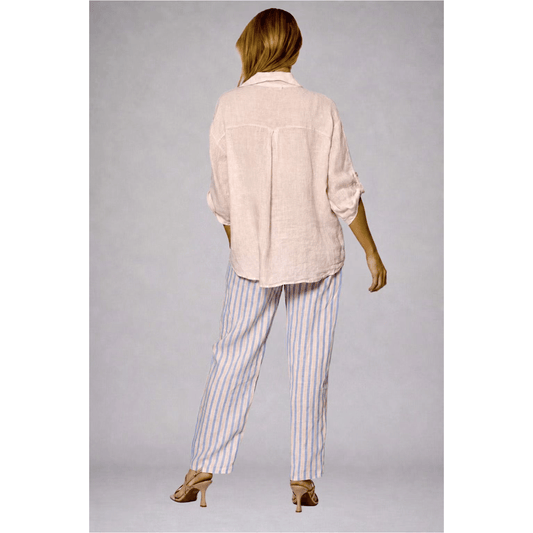 Santilla Pants | Blue/Pink Stripes | La Strada