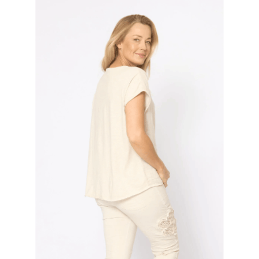 Lausanne Top | Beige | La Strada