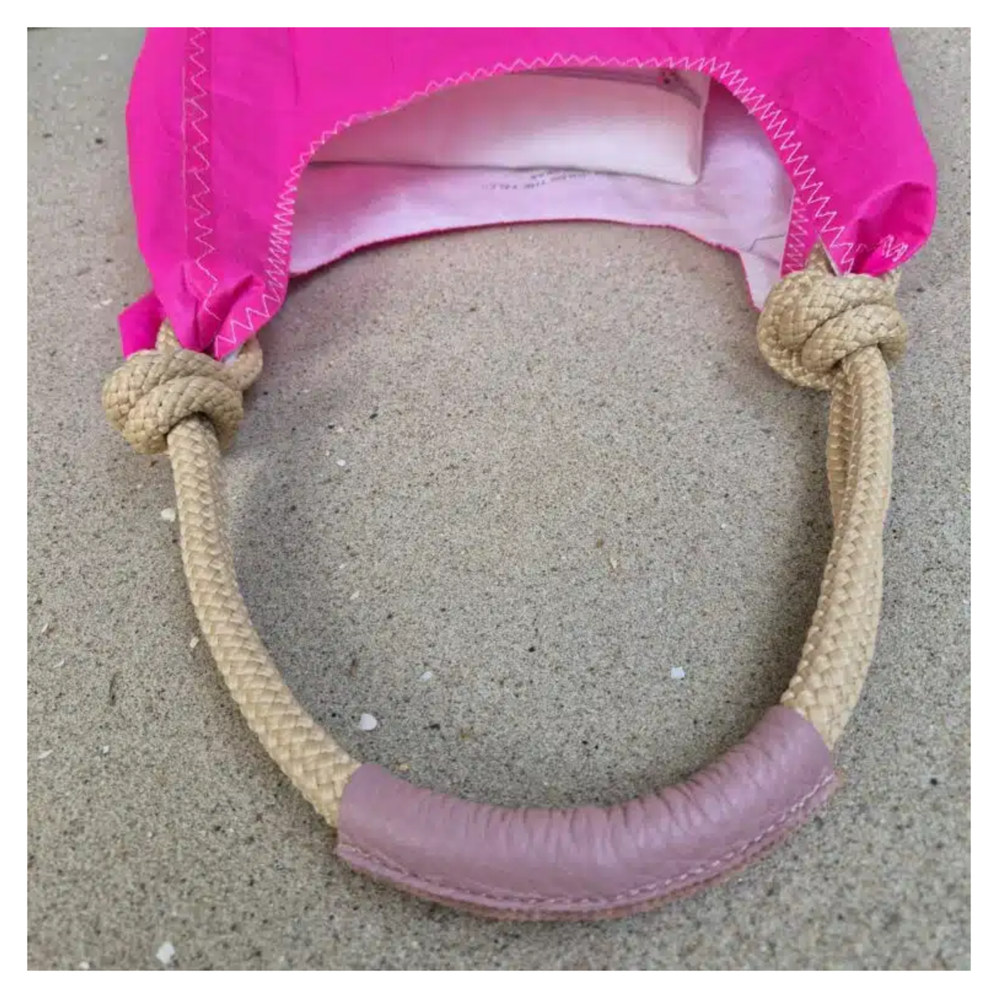 SeaShopper Bag | Hot Pink/Beige