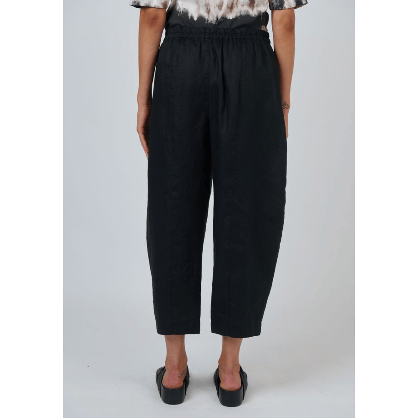 Olga Linen Pant | Black