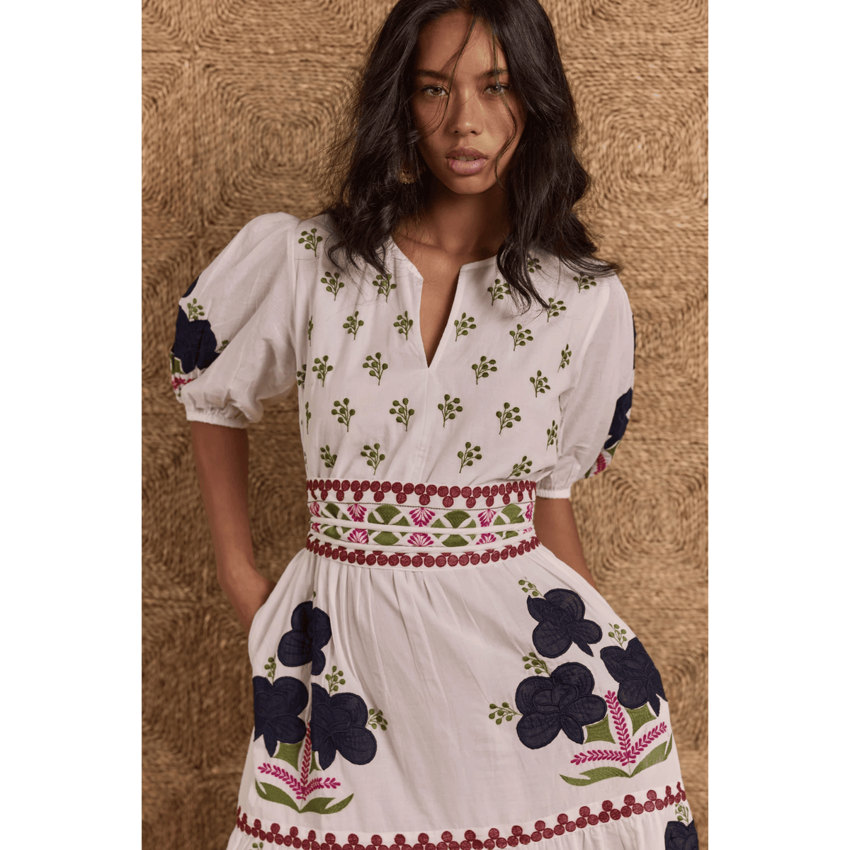 Alcaraz Maxi Dress | White | Rubyyaya