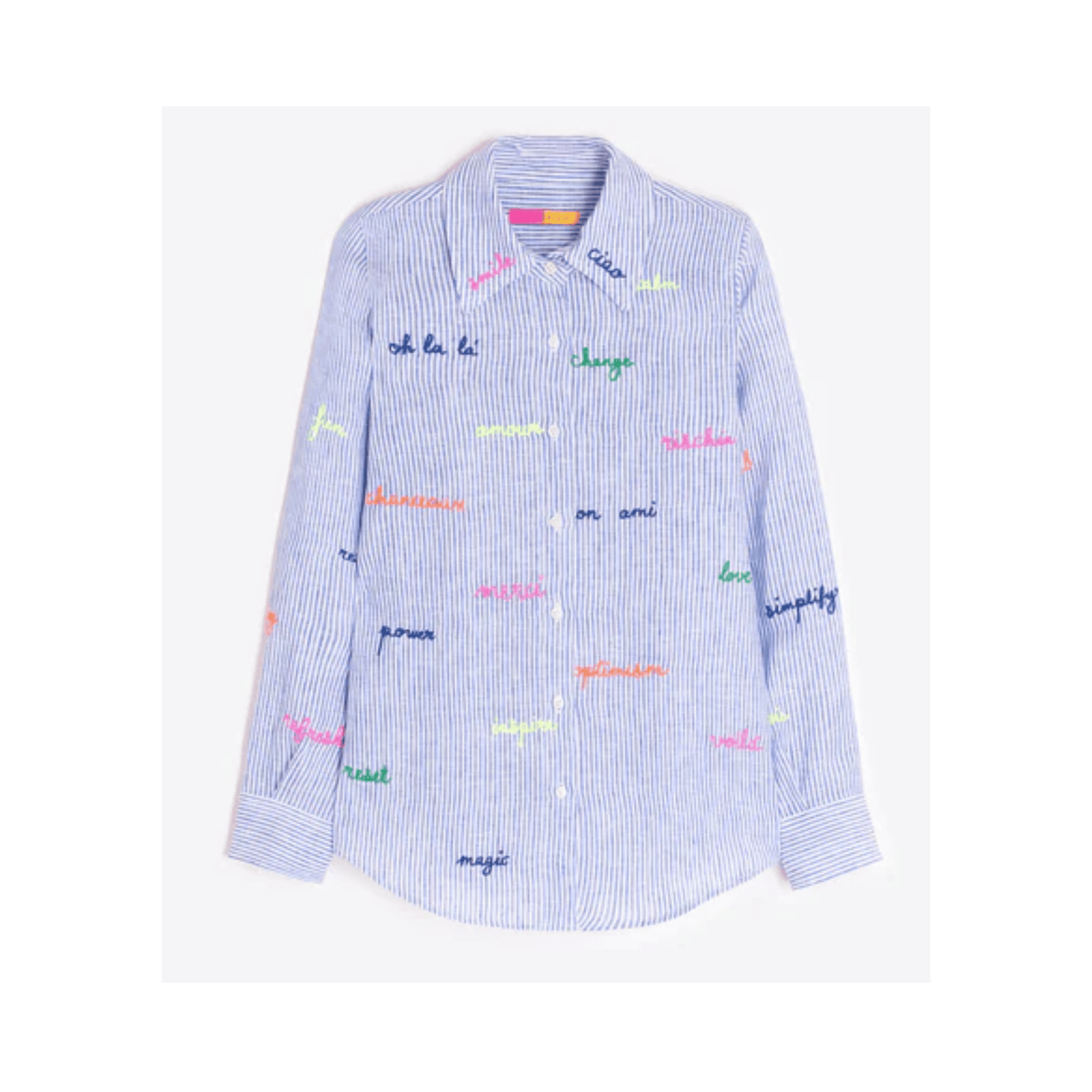 Mafalda Stripe Shirt | Blue