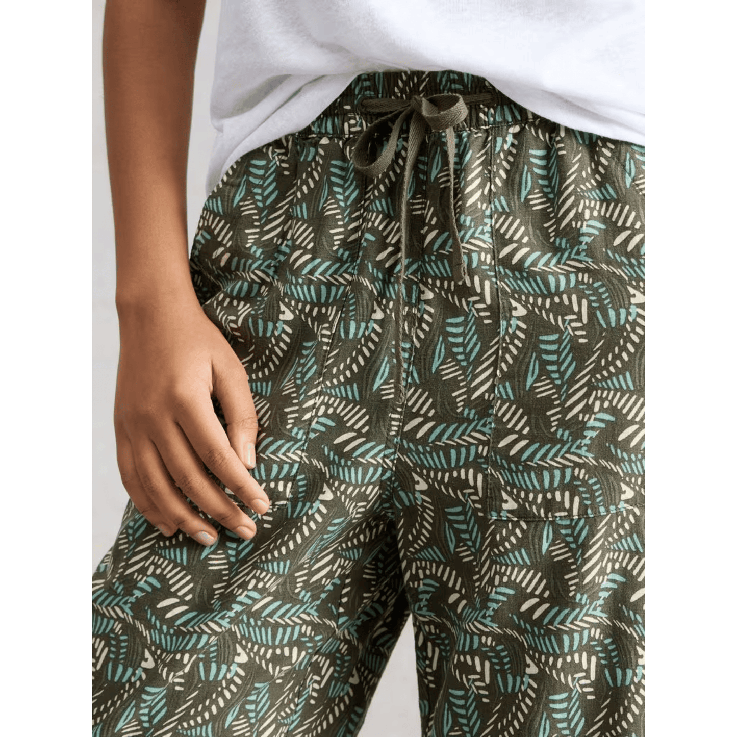 Elle Linen Pant | Green