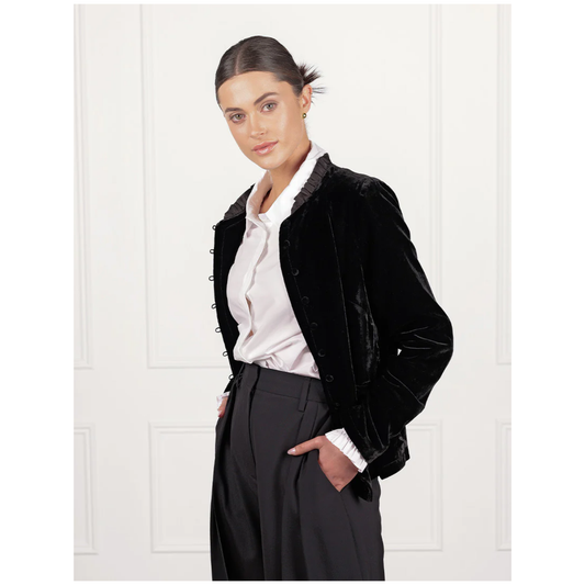 Zjoosh - Juliette Velvet Jacket | Black