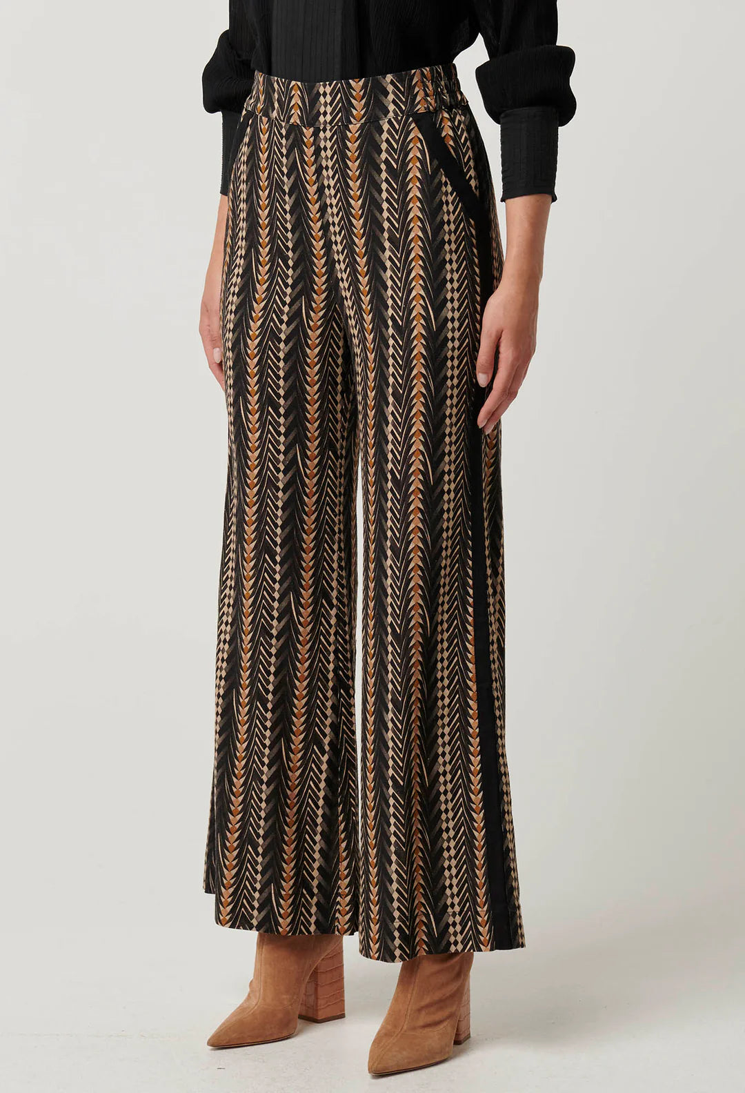 Once Was - Willow Linen Elastic Waist Pants