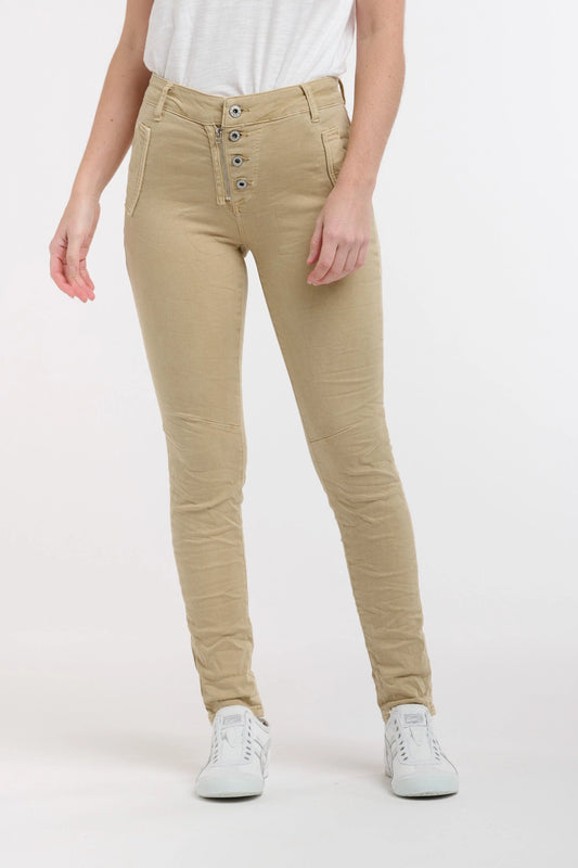 Italian Star - 4 Button Jean | Clay