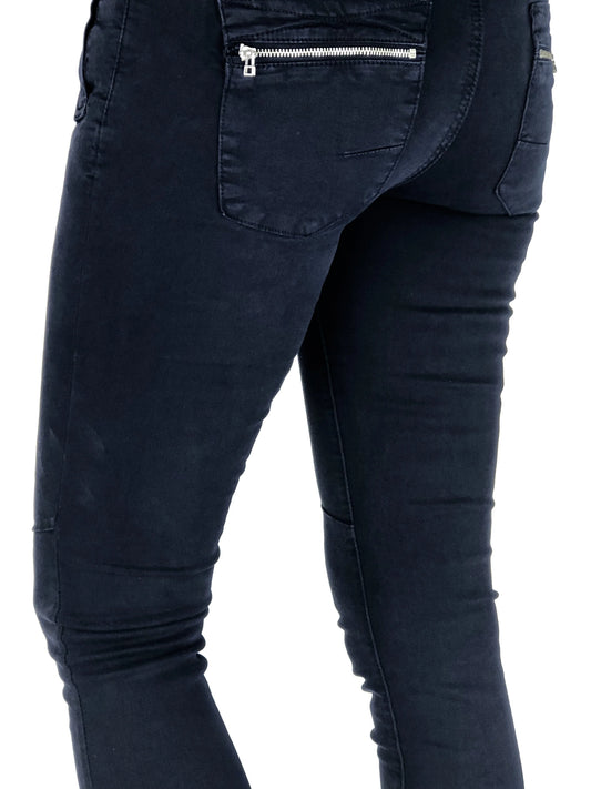 Italian Star - 4 Button Jean | Navy