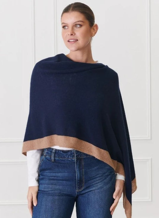 Zjoosh - Cashmere Border Ponchette