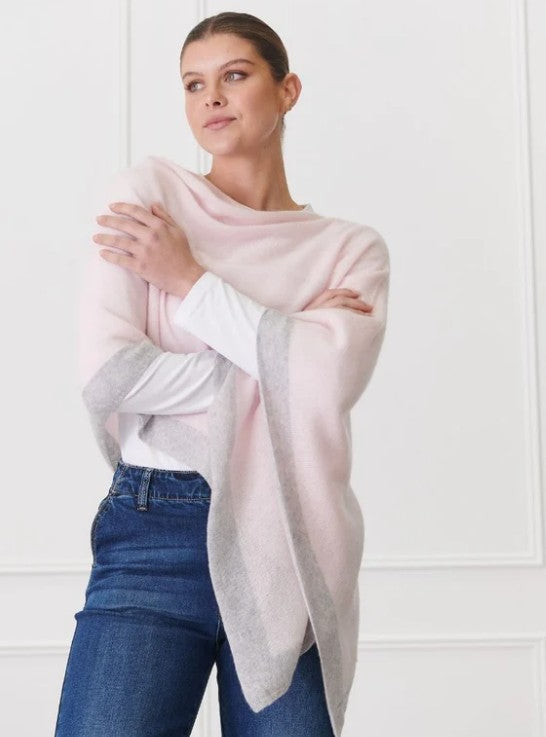 Zjoosh - Cashmere Border Ponchette