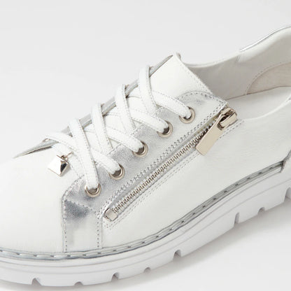 Jose Saenz Sneaker | White/Silver