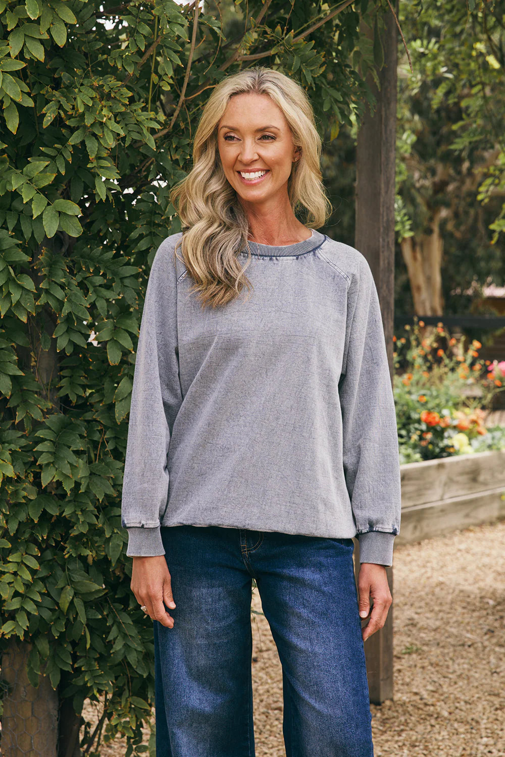 Orb Washed Black Sweat