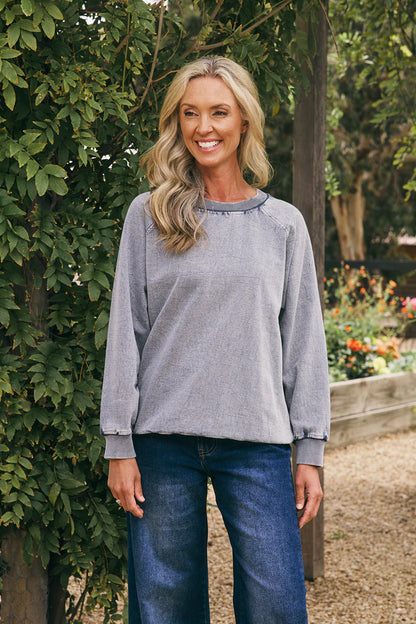 Orb Washed Black Sweat