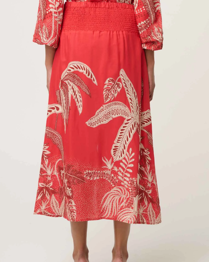 Once Was - Harper Criss Cross Waist Panel Skirt