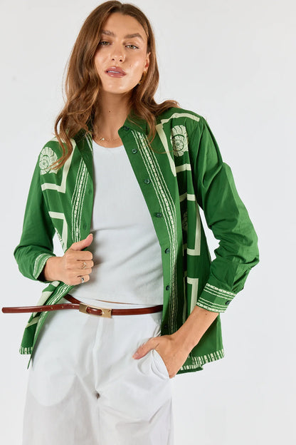 Seashell Shirt | Green | Itami