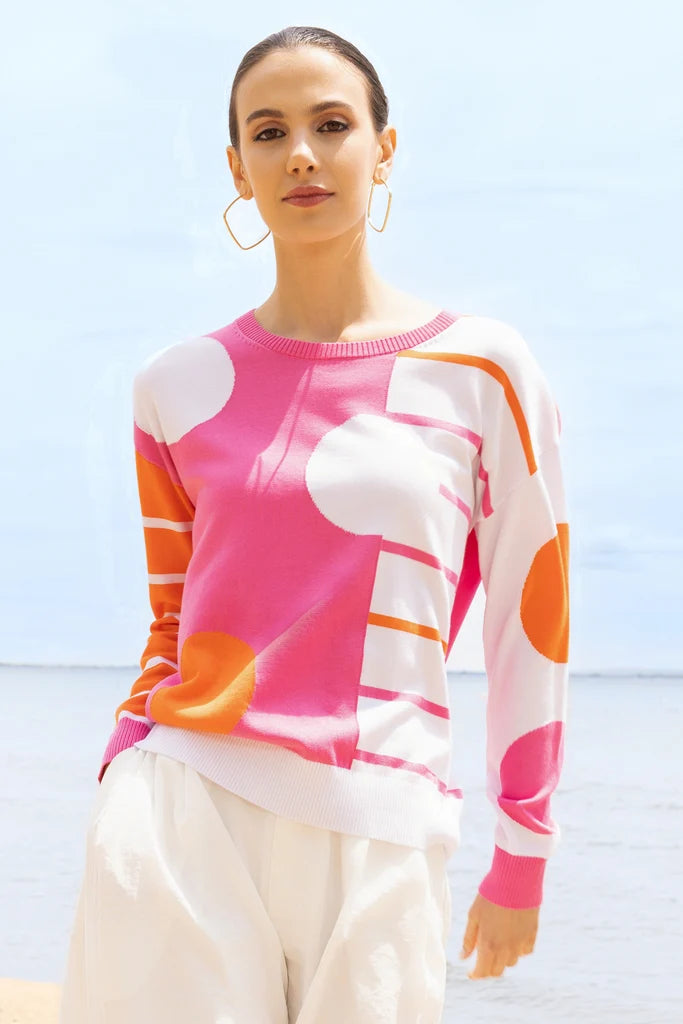 Adele Knit Top | Fuchsia